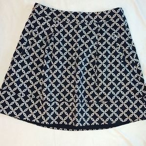 Patterned A-line Skirt